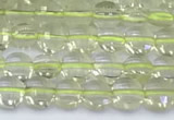 CCB1142 15 inches 4mm faceted coin lemon quartz beads