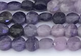 CCB1146 15 inches 4mm faceted coin sugilite beads