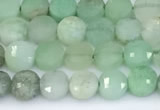 CCB1150 15 inches 4mm faceted coin Australia chrysoprase beads