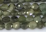 CCB1168 15 inches 4mm faceted coin gemstone beads