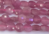 CCB1174 15 inches 4mm faceted coin tourmaline beads