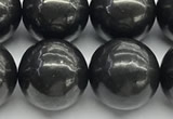 CCB1181 15 inches 16mm round shungite gemstone beads