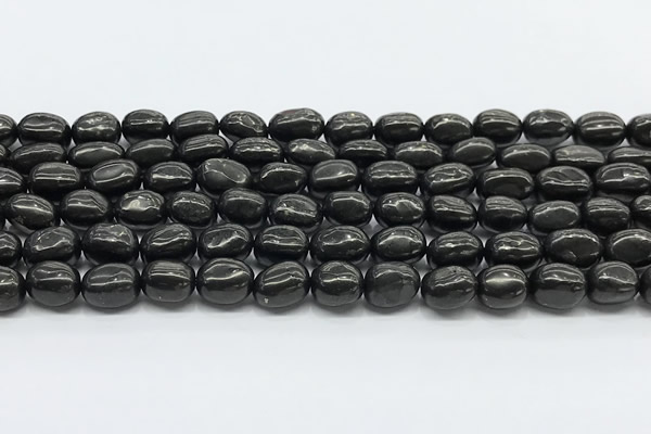 CCB1191 15 inches 7*10mm nuggets shungite gemstone beads