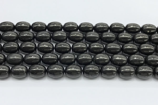 CCB1200 15 inches 10*14mm drum shungite gemstone beads