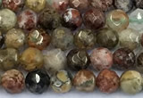 CCB1250 15 inches 4mm faceted round gemstone beads