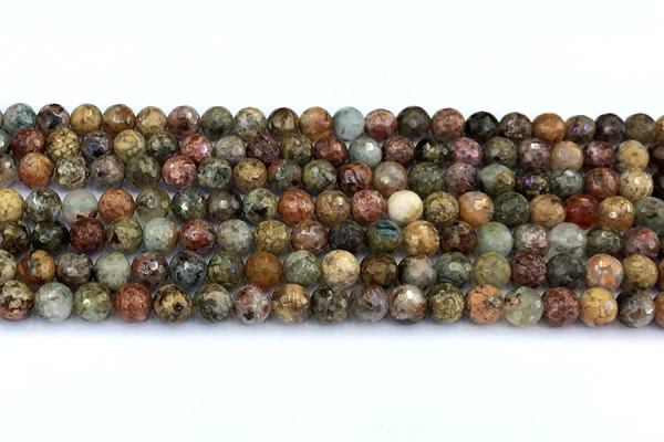 CCB1251 15 inches 6mm faceted round gemstone beads