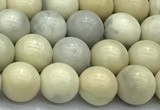 CCB1296 15 inches 8mm round ivory jasper beads