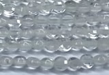 CCB1350 15 inches 2.5mm faceted coin white crystal beads