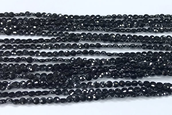 CCB1364 15 inches 2.5mm faceted coin tourmaline beads