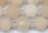 CCB1430 15 inches 7mm - 8mm faceted pink aventurine beads