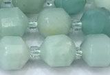 CCB1433 15 inches 7mm - 8mm faceted amazonite beads