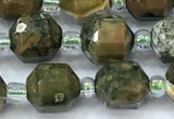 CCB1437 15 inches 7mm - 8mm faceted rhyolite beads