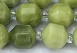 CCB1471 15 inches 9mm - 10mm faceted jade beads