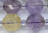 CCB1514 15 inches 9mm - 10mm faceted ametrine beads