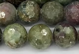 CCB1545 15 inches 10mm faceted round corundum beads