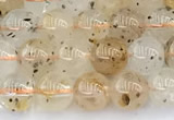 CCB1550 15 inches 6mm round mica quartz beads