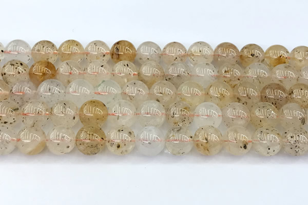 CCB1552 15 inches 10mm round mica quartz beads