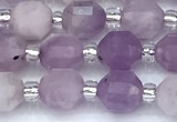 CCB1567 15 inches 5mm - 6mm faceted purple kunzite beads