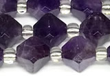 CCB1608 15 inches 10mm faceted amethyst gemstone beads