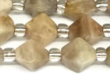 CCB1609 15 inches 10mm faceted sunstone gemstone beads