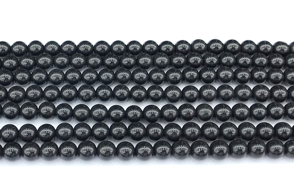 CCB1620 15 inches 6mm round shungite gemstone beads