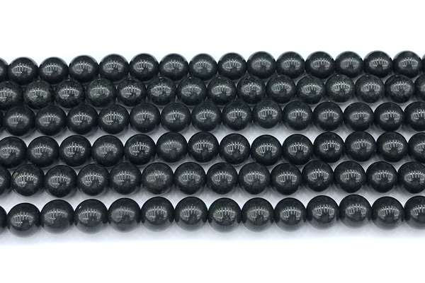 CCB1621 15 inches 8mm round shungite gemstone beads