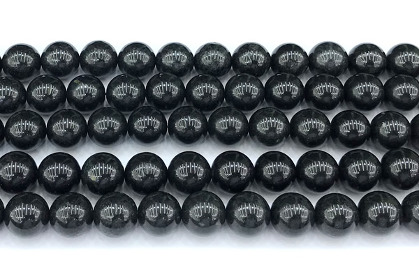 CCB1622 15 inches 10mm round shungite gemstone beads