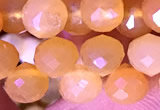 CCB1640 15 inches 6mm faceted teardrop yellow opal beads