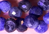 CCB1649 15 inches 6mm faceted teardrop sodalite beads