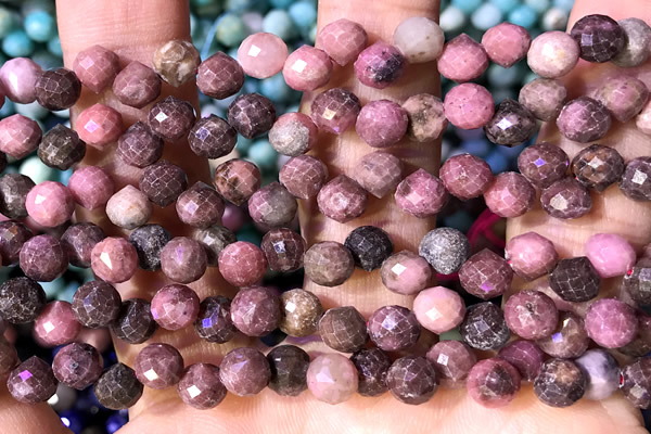 CCB1654 15 inches 6mm faceted teardrop gemstone beads