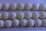 CCB300 15.5 inches 4mm round white coral beads wholesale