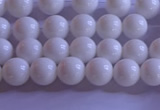 CCB400 15.5 inches 4mm round white tridacna beads wholesale