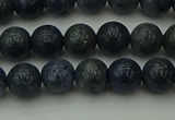 CCB451 15.5 inches 6mm round blue coral beads wholesale