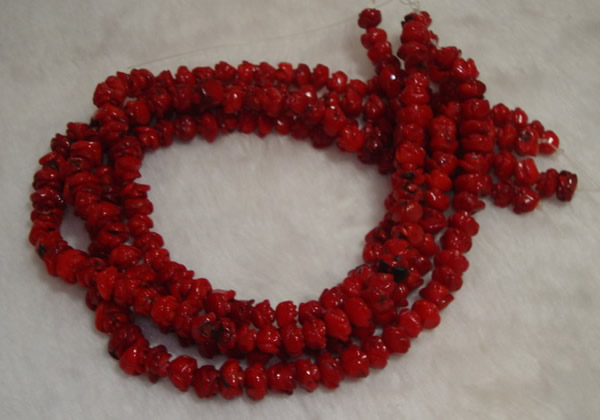 CCB62 15.5 inches 10-11mm rose shape red coral beads Wholesale