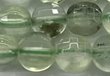 CCB687 15.5 inches 10mm faceted coin prehnite gemstone beads