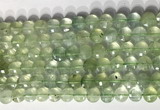 CCB771 15.5 inches 8mm faceted coin prehnite gemstone beads