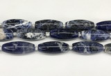 CCB780 15.5 inches 15*38mm - 16*40mm rice sodalite  beads