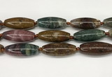 CCB782 15.5 inches 15*38mm - 16*40mm rice ocean agate beads