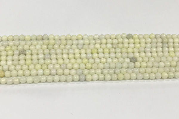 CCB827 15.5 inches 4mm round ivory jasper gemstone beads wholesale