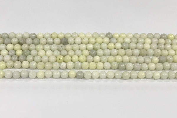 CCB828 15.5 inches 6mm round ivory jasper gemstone beads wholesale