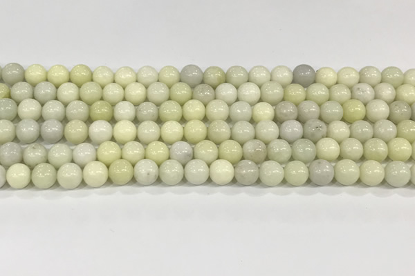 CCB829 15.5 inches 8mm round ivory jasper gemstone beads wholesale