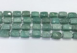 CCB891 11*15mm-12*16mm faceted cuboid Amazonite beads wholesale