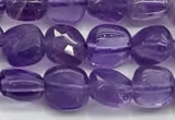 CCB900 15.5 inches 6*6mm faceted square amethyst beads