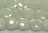 CCB904 15.5 inches 8*8mm faceted square luminous beads