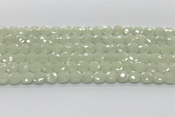 CCB904 15.5 inches 8*8mm faceted square luminous beads