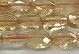 CCB920 15.5 inches 6*8mm faceted oval citrine beads