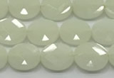 CCB933 15.5 inches 8*10mm faceted oval luminous beads