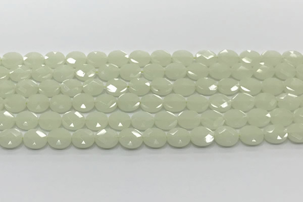 CCB933 15.5 inches 8*10mm faceted oval luminous beads