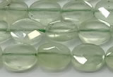 CCB936 15.5 inches 8*10mm faceted oval prehnite beads