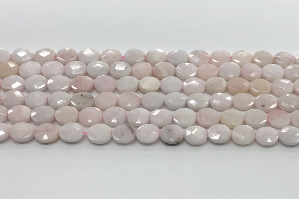 CCB937 15.5 inches 8*10mm faceted oval pink opal beads